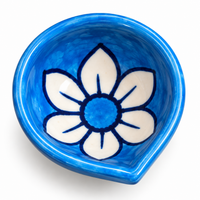 Handcrafted Multicolor Floral Diya Set of 6