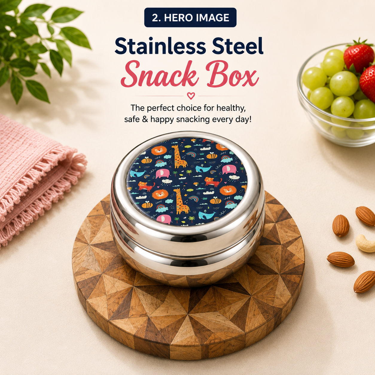 Cartoon Character Kids Snack Box