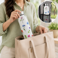 Traditional Design Handcrafted Eco-Friendly Meenakari Steel Bottle(1L)