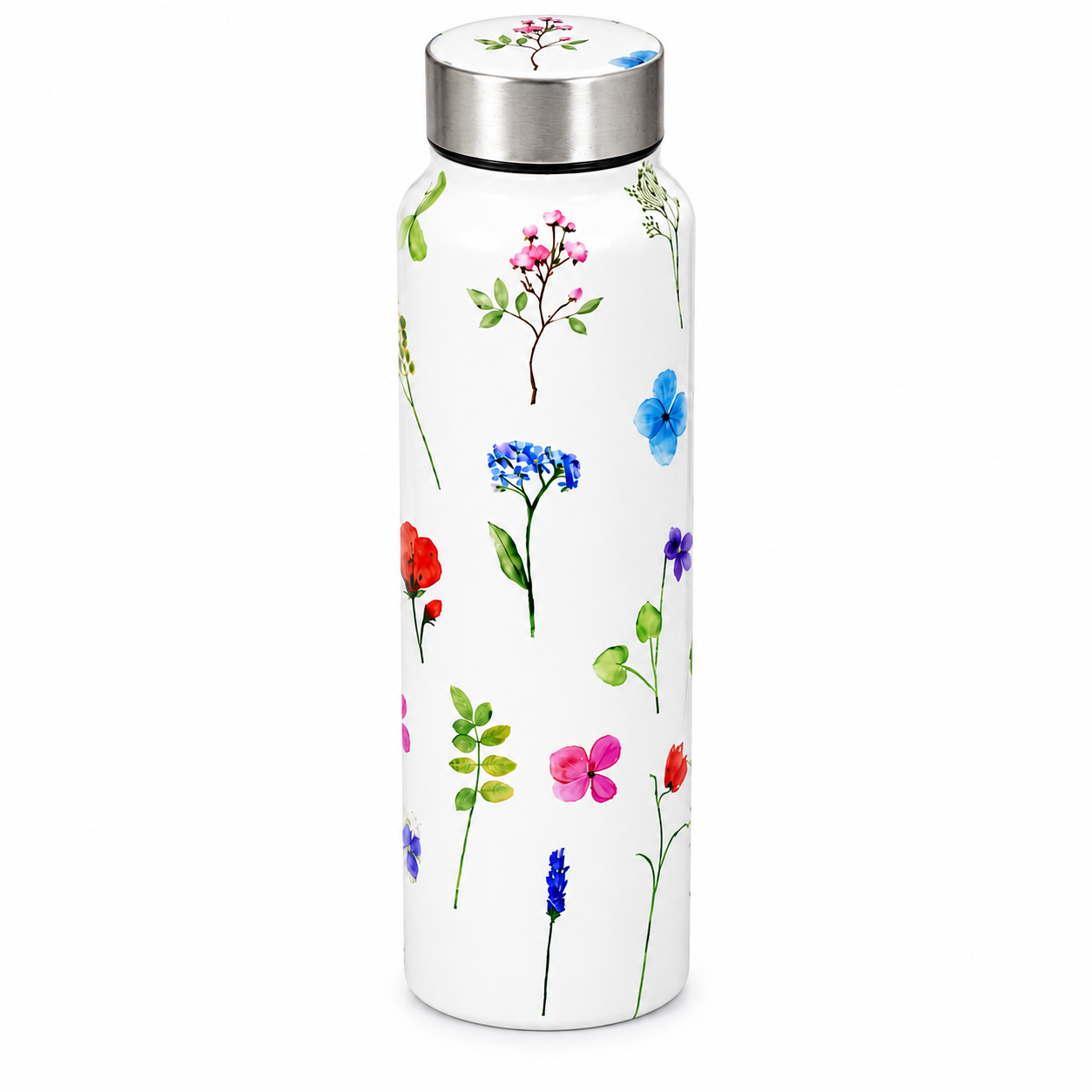 Traditional Design Handcrafted Eco-Friendly Meenakari Steel Bottle(1L)