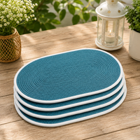 Oval Table Mat Set of 4 – Sage Green