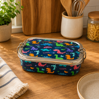 Eco-Friendly Meenakari Steel Tiffin Box – Stylish & Durable - Jungle