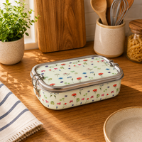 Eco-Friendly Meenakari Steel Tiffin Box – Stylish & Durable - Jungle
