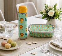 Stainless Steel Lunch Box & Water Thermos Set