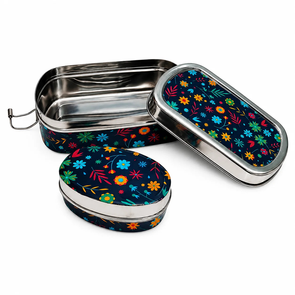 Stainless Steel Lunch Box & Water Thermos Set