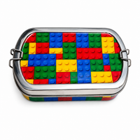 Eco-Friendly Meenakari Steel Tiffin Box