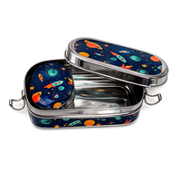 Eco-Friendly Meenakari Steel Tiffin Box