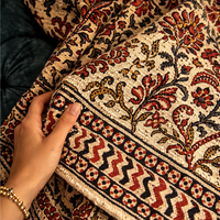 Cotton Handcrafted Throw Blanket | Perfect for Living Room and Bedroom Decor