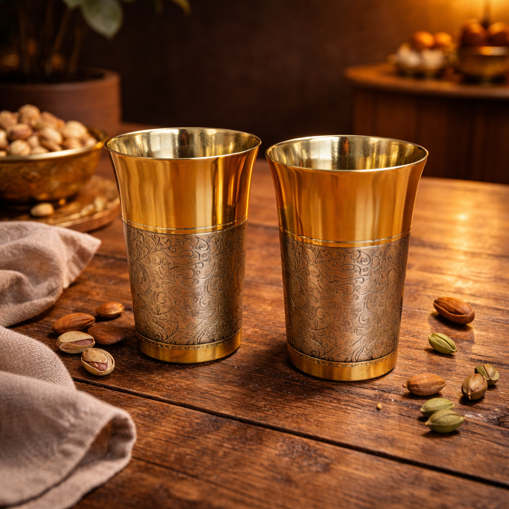 Premium Brass Drinking Glass