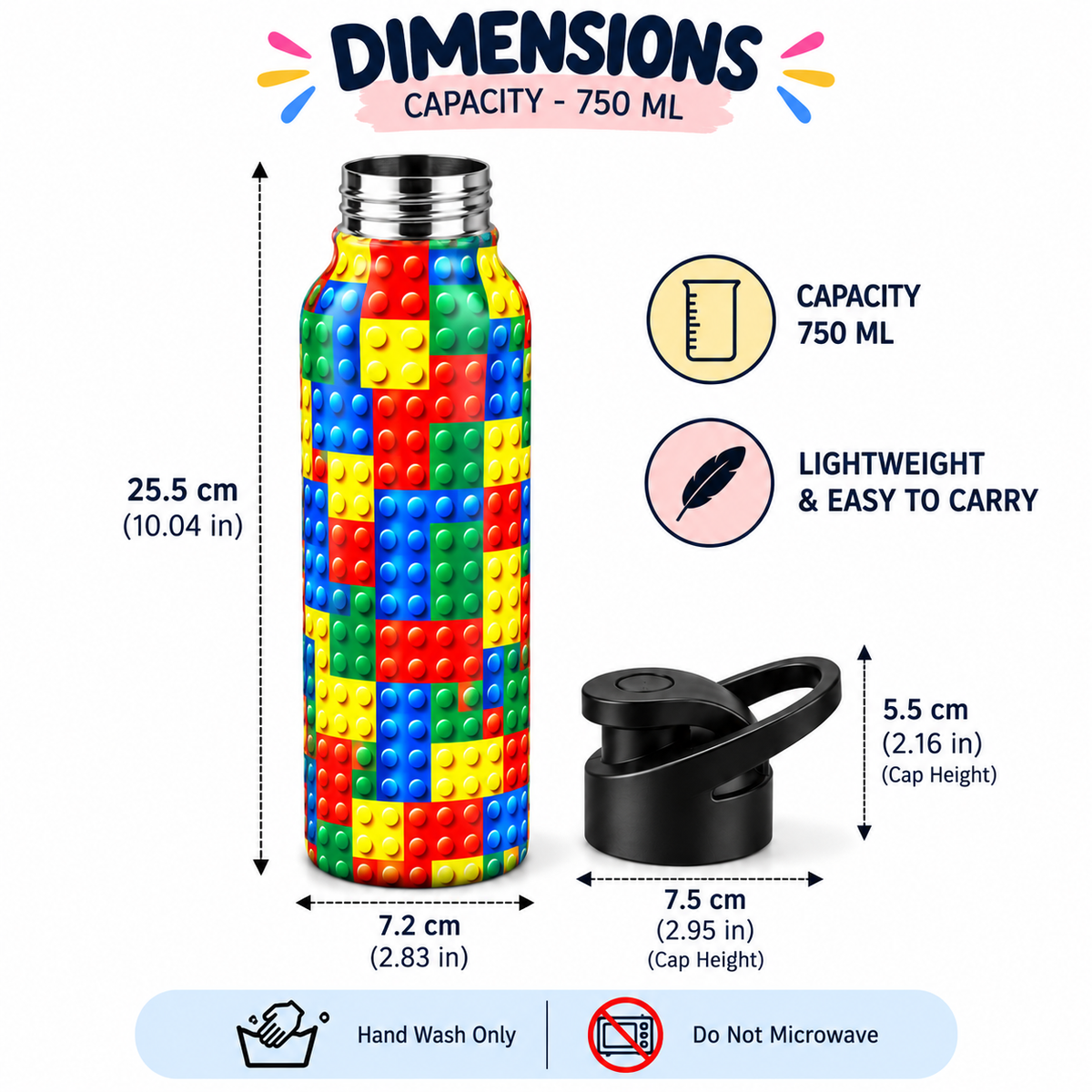 Stainless Steel Lunch Box & Water Sipper (750 ML) Set
