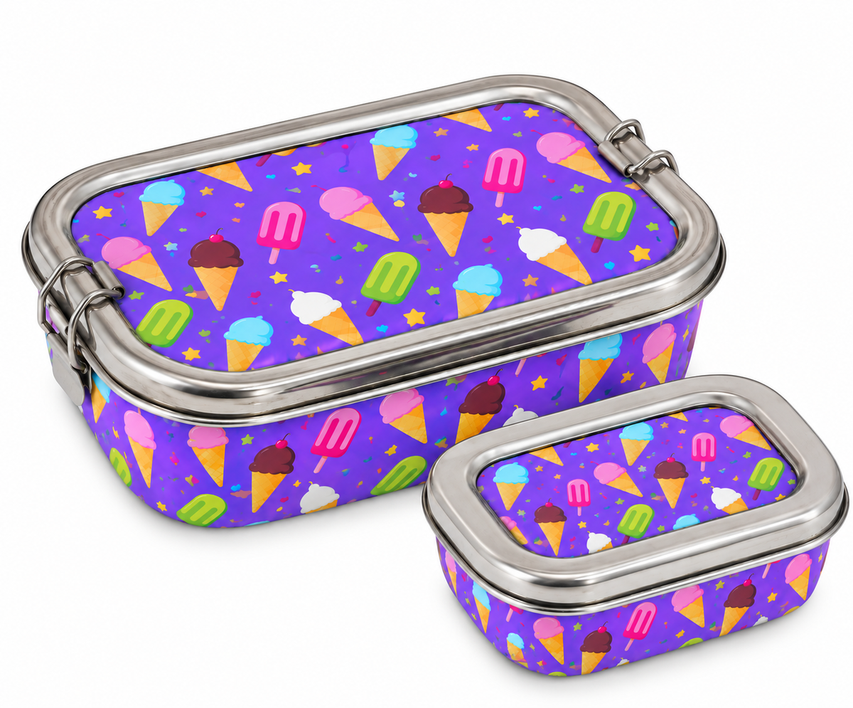 Stainless Steel Lunch Box & Water Sipper (750 ML) Set