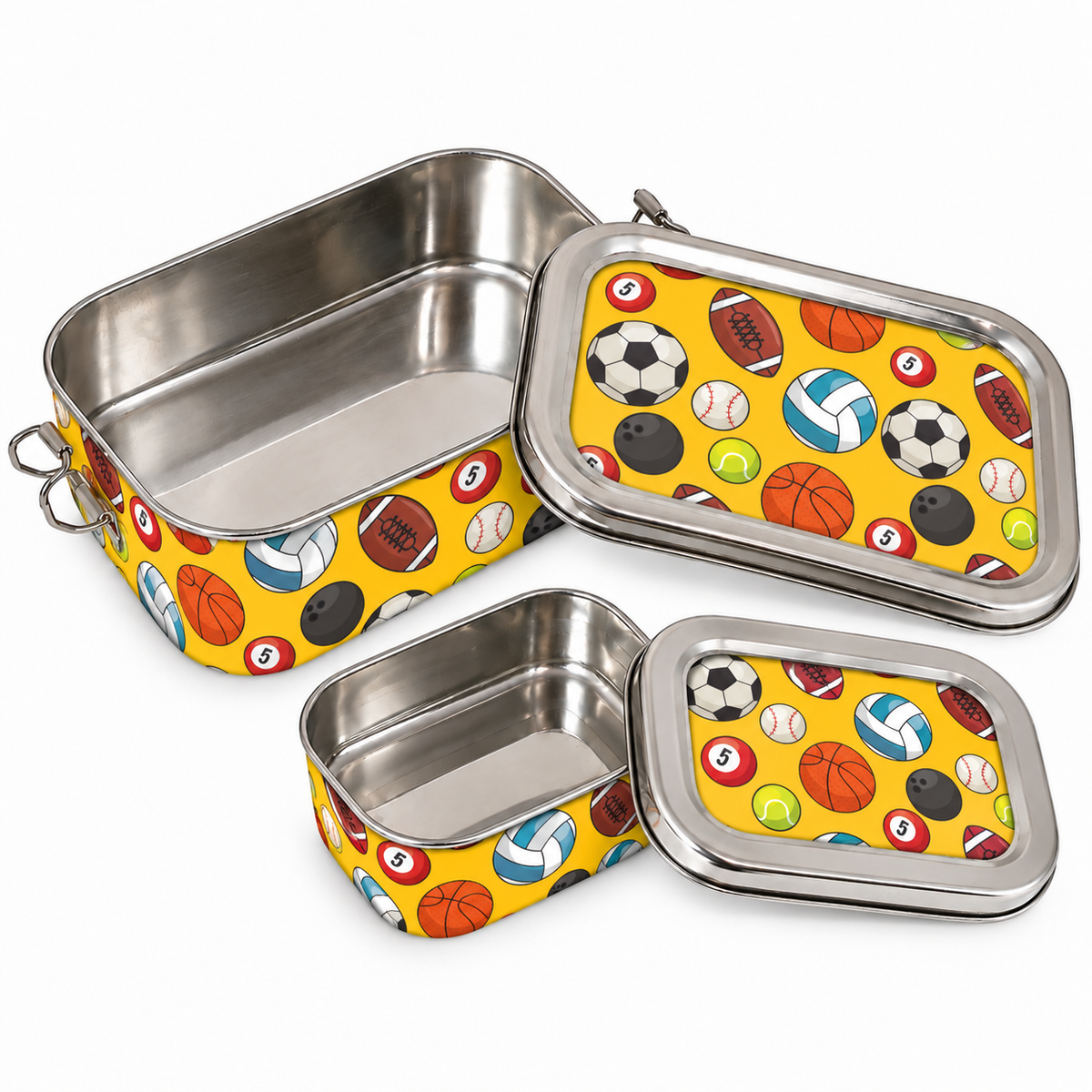 Stainless Steel Lunch Box & Water Sipper (750 ML) Set