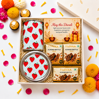 Premium Diwali Gift Box – Strawberry Snack Box + Strawberry Mug