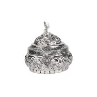 Silver Plated Floral Engraved Multipurpose Eid Gift Box