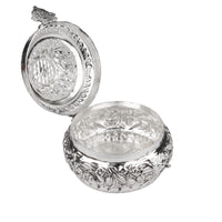 Silver Plated Floral Engraved Multipurpose Eid Gift Box