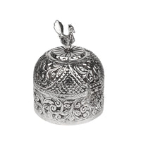 Silver Plated Peacock Design Multipurpose Decorative Box