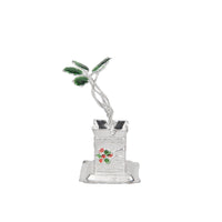 German Silver Decorative Tulsi Pot | Traditional Pooja & Home Temple Accessory