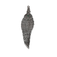 German Silver Leaf Incense Holder | Antique Style Agarbatti Stand for Home Temple & Pooja