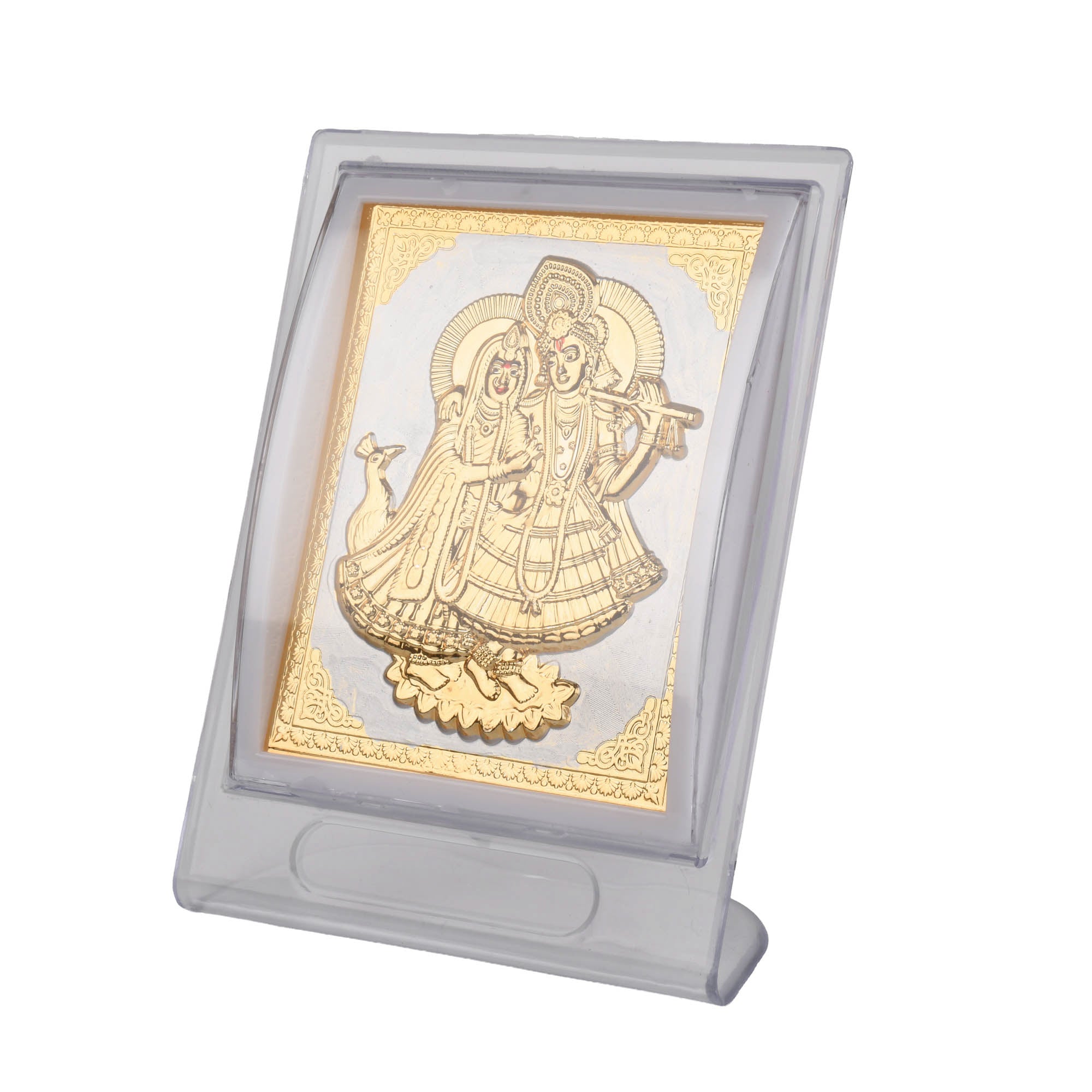 Golden Radha Krishna Decorative Frame for Home & Office
