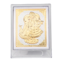 Golden Radha Krishna Decorative Frame for Home & Office