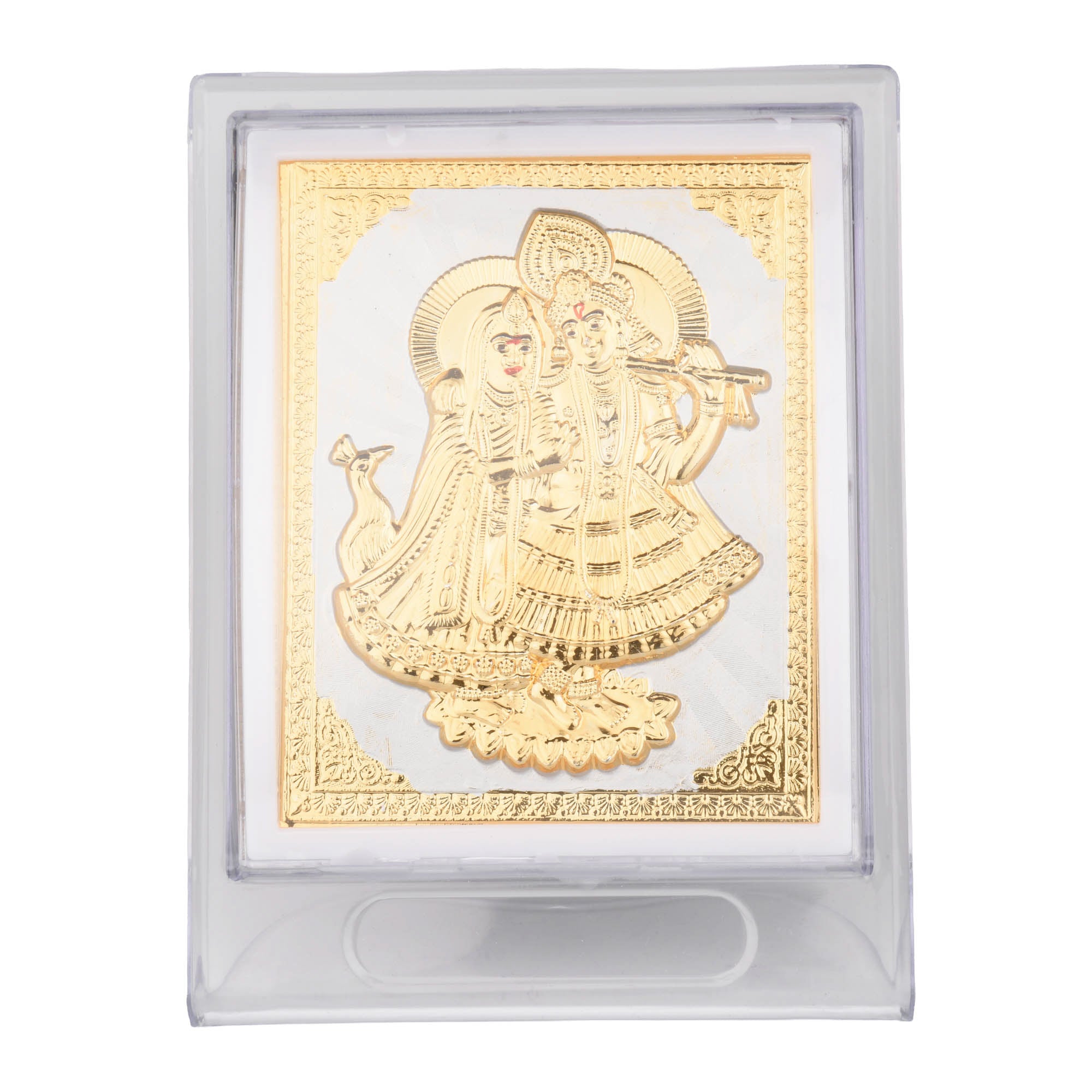 Golden Radha Krishna Decorative Frame for Home & Office