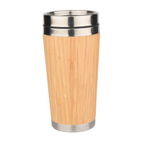 Eco-Friendly Bamboo Travel Tumbler with Stainless Steel Inner – Reusable Coffee Mug