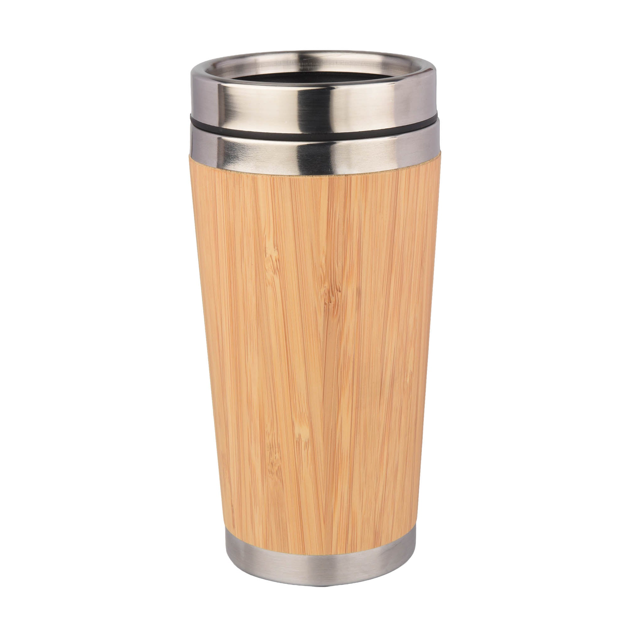 Eco-Friendly Bamboo Travel Tumbler with Stainless Steel Inner – Reusable Coffee Mug