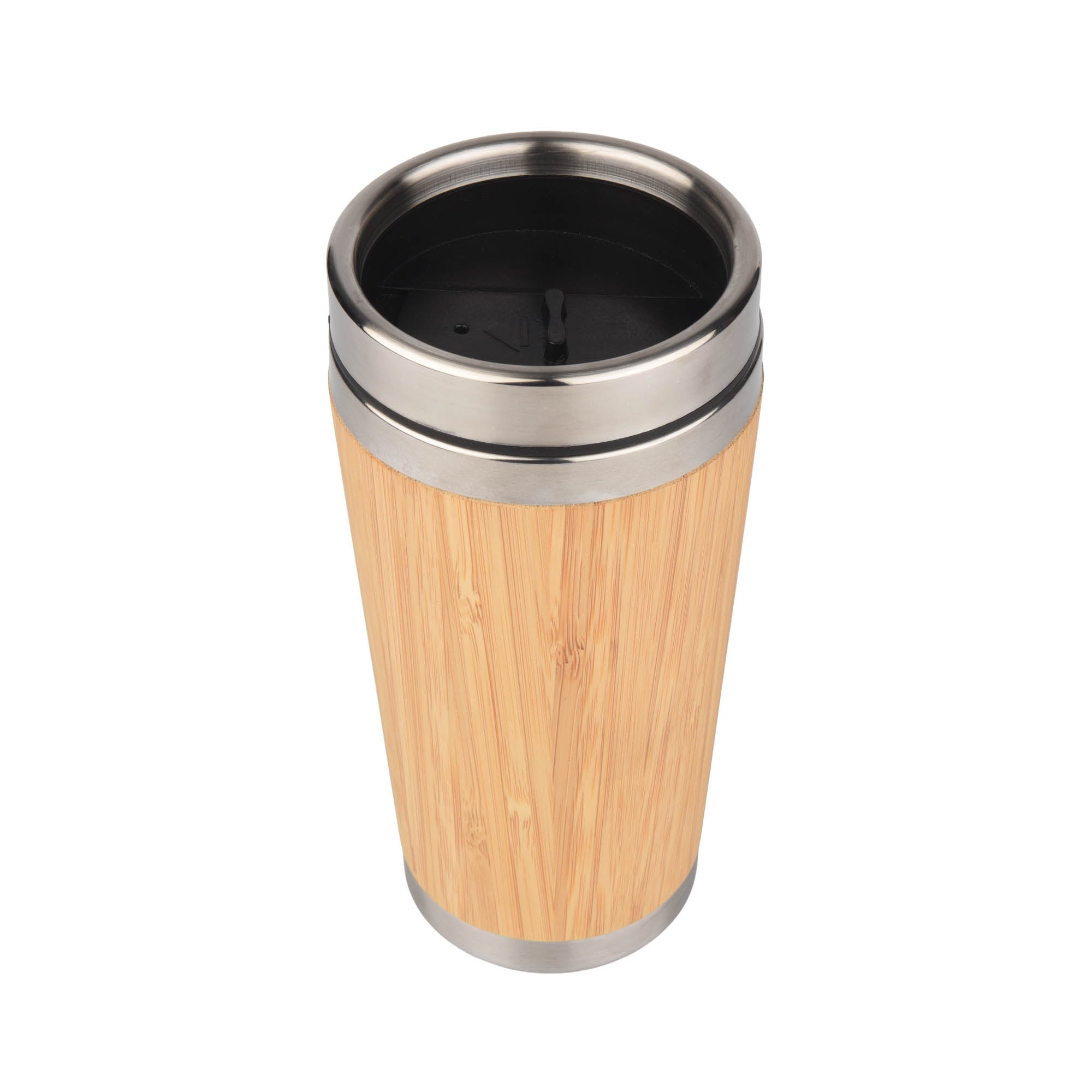 Eco-Friendly Bamboo Travel Tumbler with Stainless Steel Inner – Reusable Coffee Mug