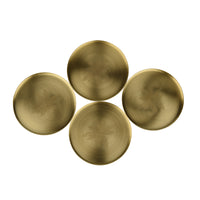 Embossed Brass Coaster | Elegant Drink Coasters for Home & Dining Decor ( Set of 4)