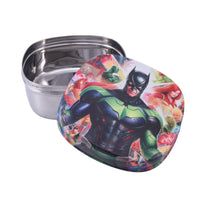 Cute Kids Lunch Box | Printed Stainless Steel Food Container | School Tiffin Box | Child-Friendly Design-Batman