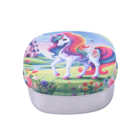 Cute Kids Lunch Box | Printed Stainless Steel Food Container | School Tiffin Box | Child-Friendly Design-Unicorn