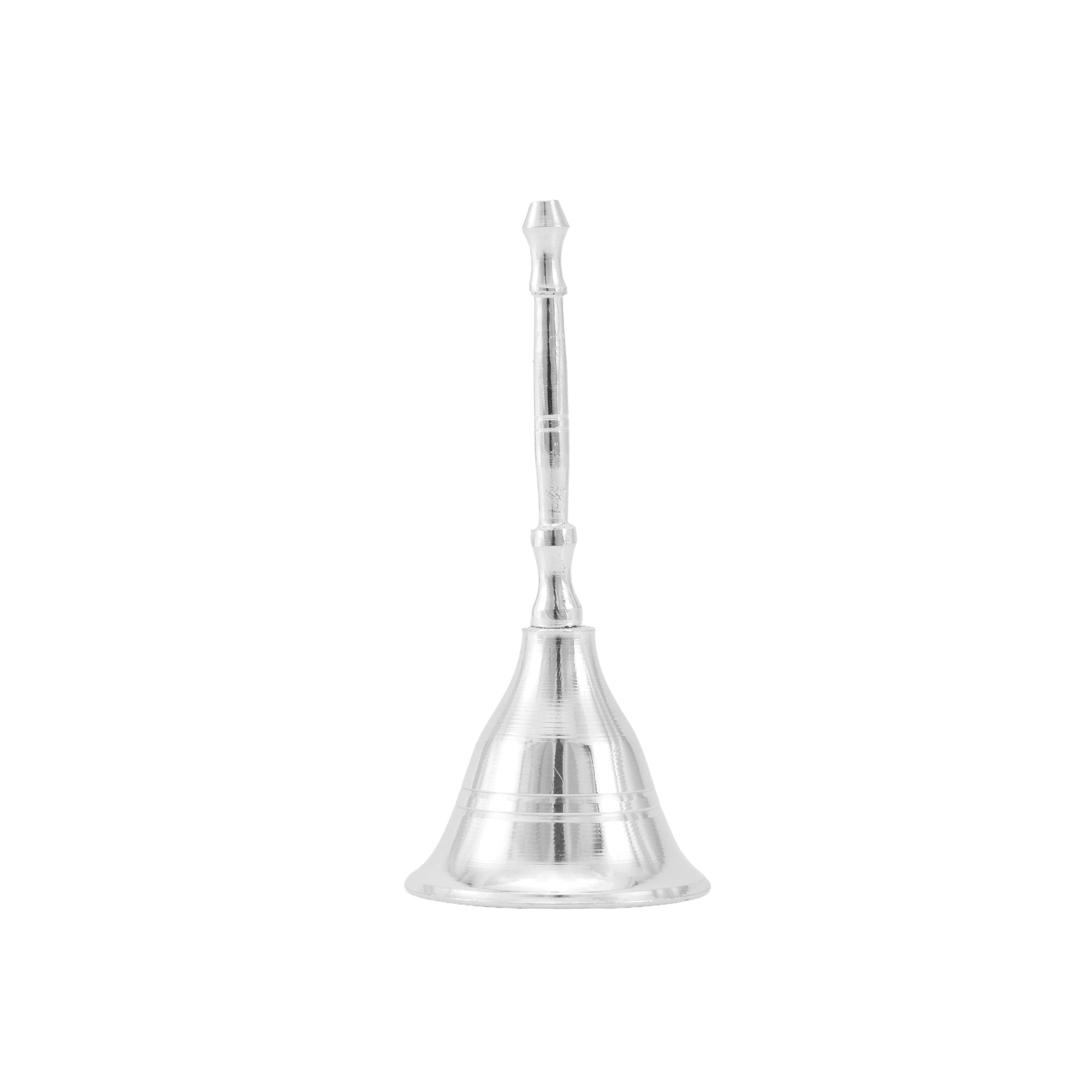 German Silver Puja Bell for Mandir | Small Pooja Ghanti for Daily Rituals