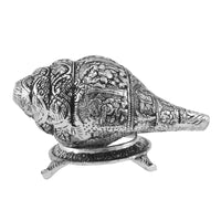 Silver Plated Decorative Shankh for Home Temple & Vastu