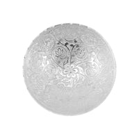 Decorative Silver Plated Bowl with Spoon & Gift Box | Traditional Indian Gift Set