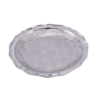 German Silver Pooja Thali Set with Kalash & Accessories for Home Temple