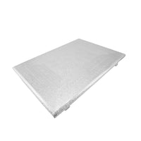 Silver Finish Embossed Pooja Chowki / Decorative Mandir Platform for Home & Temple