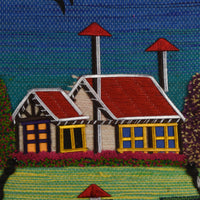 Blue Horizon Cottage Woven Wall Tapestry