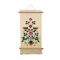 Handcrafted Floral Tree of Life Wall Hanging