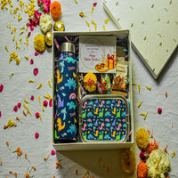 Premium Rakhi Gift Box-Dino Bottle+ Dino 1 tier Lunchbox