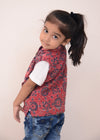 Kids Unisex Ajrak Printed Jacket