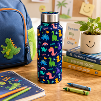 Handcrafted Eco-Friendly Meenakari Steel Bottle(750 ML)