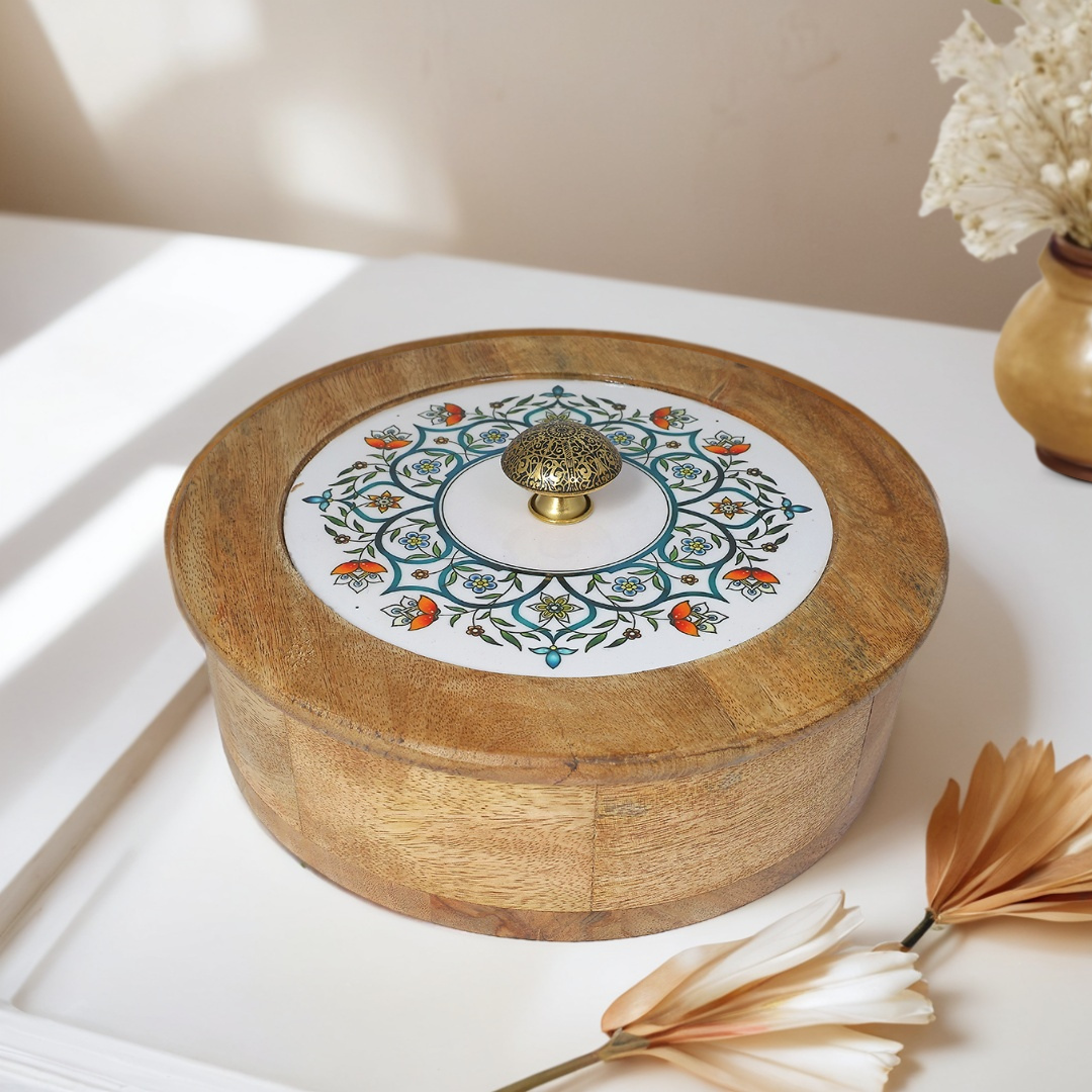 Sophisticated Wooden Multipurpose Storage Box