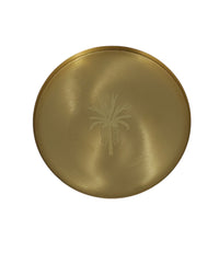 BG|Embossed Brass Coaster Set of 4