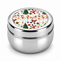 Santa’s Festive Combo – Steel Mug & Snacks Box