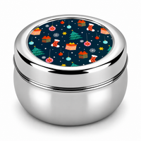 Santa’s Festive Combo – Steel Mug & Snacks Box