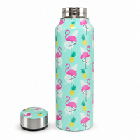 Handcrafted Eco-Friendly Meenakari Stainless Steel (750 ML) Bottle.