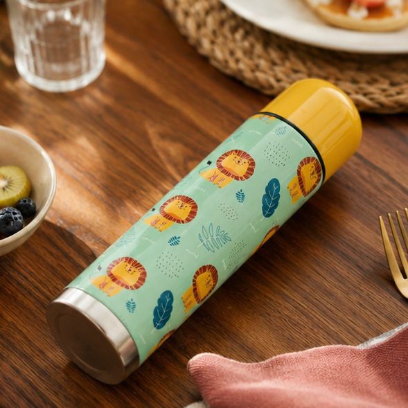 Stainless Steel Vacuum Insulated Thermos Bottle for Hot & Cold Beverages (Set of 2)
