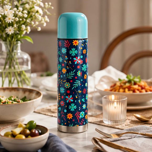 Stainless Steel Lunch Box & Water Thermos Set