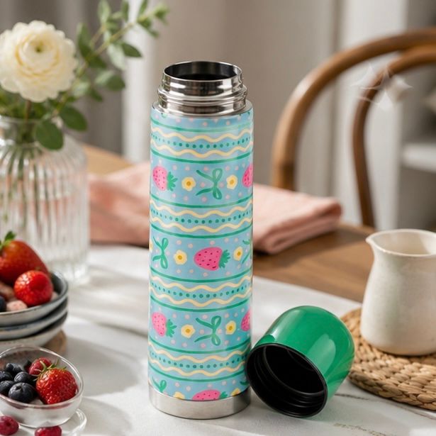 Stainless Steel Vacuum Insulated Thermos Bottle for Hot & Cold Beverages (Set of 2)