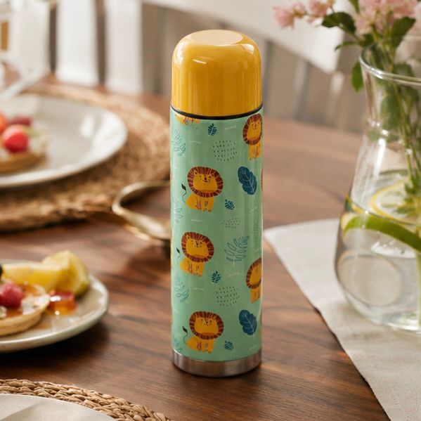Stainless Steel Vacuum Insulated Thermos Bottle for Hot & Cold Beverages (Set of 2)